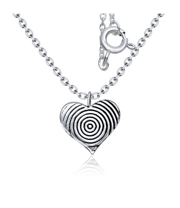 Heart Shaped Silver Kids Necklace SPE-3892